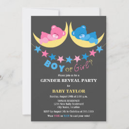 Convites Menino Ou Menina Ursinho De Ursinho Sexo Festa De 