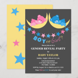 Convites Menino Ou Menina Ursinho De Ursinho Sexo Festa De 