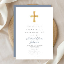 Menino Religioso da Cruz Azul Primeira Comunhão Sa