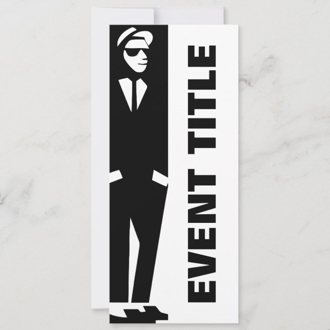 Convites menino rude: ska (Frente)