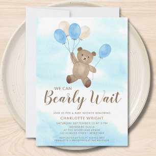 Convites Menino Urso Teddy Mal Podemos Esperar Churrasco de