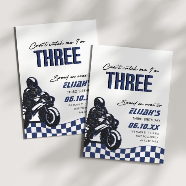 Convites Meninos, 3º Aniversário de Bike (Criador carregado)