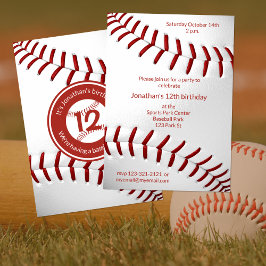 Convites meninos dançarinos de beisebol ou festa de equipe