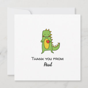 Convites meninos dinossauro obrigado adesivo festa favor ca