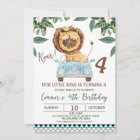 Meninos Engraçados Roar Lion Crown King 4º Anivers