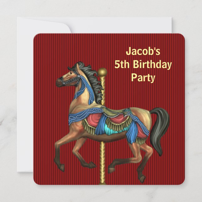 Convites Meninos qualquer Festa de aniversário numérica (Frente)