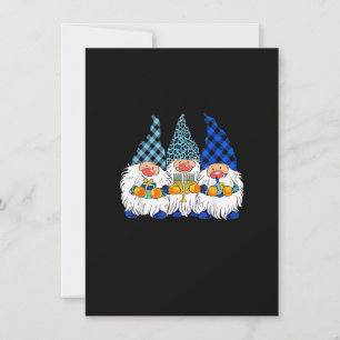 Convites Menorá Judaica Três Gnomos Feliz Chanuká Gnome H