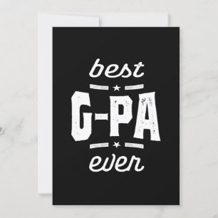Convites Mens Best G-Pa Ever Gift Avô Gift