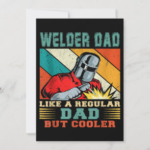 Convites Mens Welder Pai Como Um Pai Regular Mas Fath Mais 