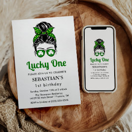 Convites Mensageiro Sortudo Uma primeiro aniversario