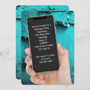 Convites Mensagem de Texto de festa de aniversário