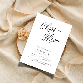 Convites Mensagem mínima de falha para a Sra. Chá de panela