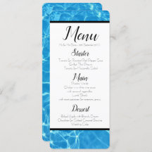 Menu Água Azul