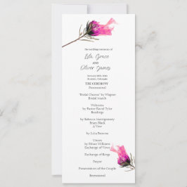 Convites Menu Burning Bloom Elegance