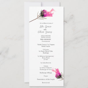 Convites Menu Burning Bloom Elegance