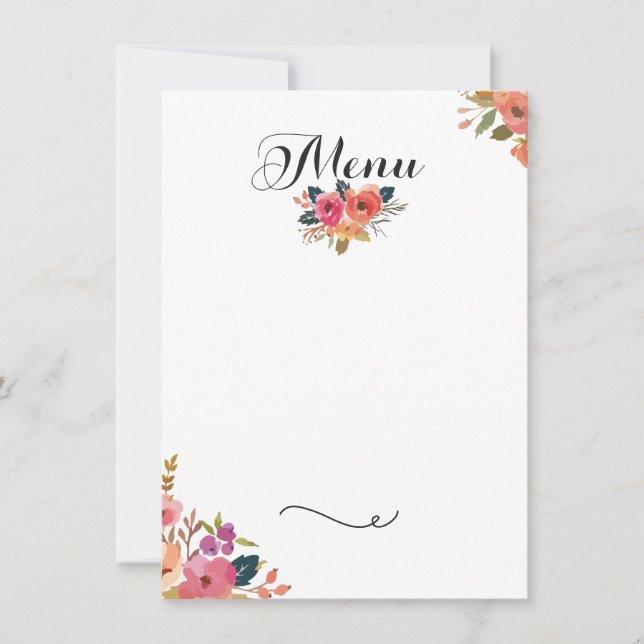 Convites Menu da gala (Frente)