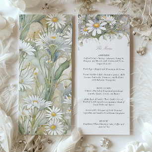 Convites Menu Daisy Wedding Encantador Delicar Pastel