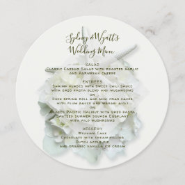 Convites Menu de Casamento do Jardim da Seada, Modelo