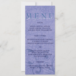 Convites Menu de Jantar de Casamento Judaico Hora Chair Dan