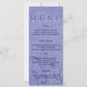 Convites Menu de Jantar de Casamento Judaico Hora Chair Dan