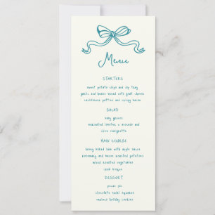 Convites Menu de Janto de Casamento Desenhado à Mão de Arco