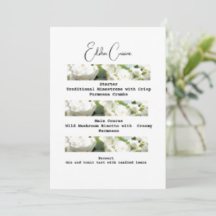 Convites Menu Delicioso Tradicional de Casamento para Downl