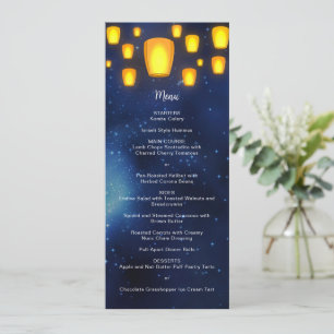 Convites Menu Especial de Ocasião de Casamento de Lanternas