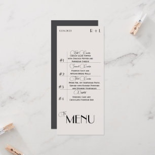 Convites Menu Minimalista