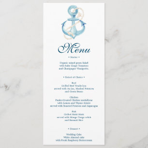 Convites Menu ou Chá de panela Náutico de Casamento de Mari