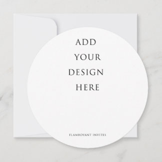 Convites Menu Redondo 5,25"x5,25"/ 13,3x13,3cm