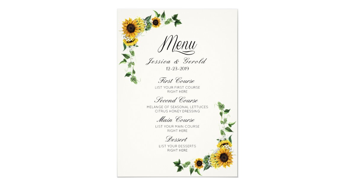 Convites Menu Rustico Do Casamento Do Celeiro Do Girassol Zazzle Portugal Visão geral o recurso de plano de fundo virtual permite exibir uma imagem ou vídeo como plano de fundo durante uma reunião zoom. zazzle pt