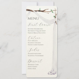 Convites Menu Sweet Garden