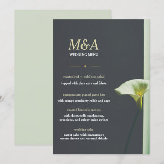 Convites Menu Wedding