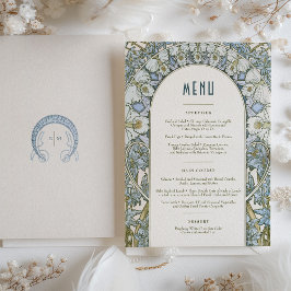 Convites Menu Wedding Vintage Art Nouveau por Mucha