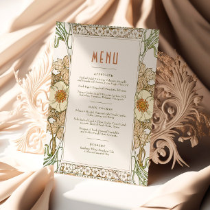Convites Menu Wedding Vintage Art Nouveau por Mucha Invitat
