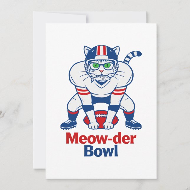 Convites Meow-der Bowl  (Frente)