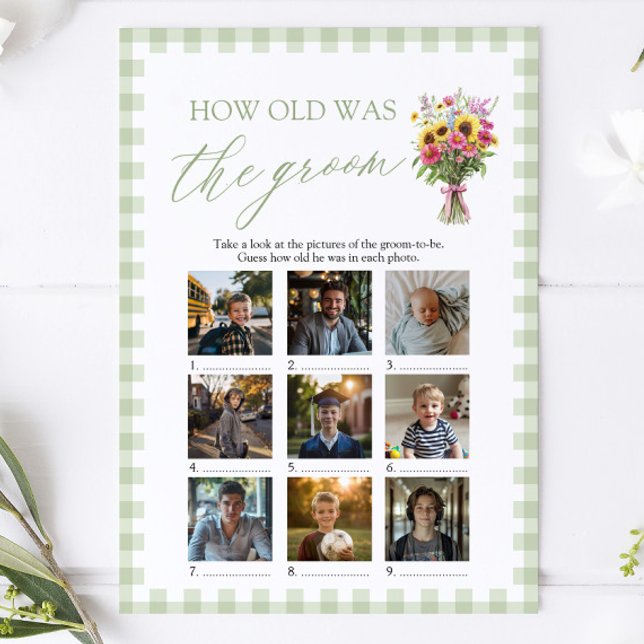 Convites Mercado de Agricultores Verdes Qual Era a Idade do (Sage Green Farmers Market How Old Was The Groom Game)