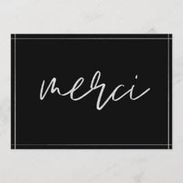 Convites Merci Personalizado De Silver Elegante Obrigado Ca