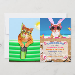 Convites Mergulhador com máscara e snorkel