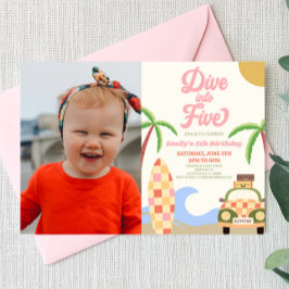 Convites Mergulhe na Festa de aniversário de 5 de Imagem de