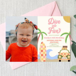 Convites Mergulhe na Festa de aniversário de 5 de Imagem de