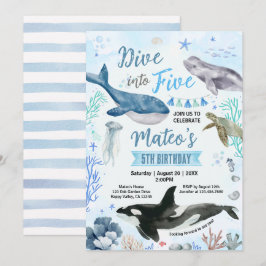 Convites Mergulhe no Aniversário de 5 anos do Five em aquar