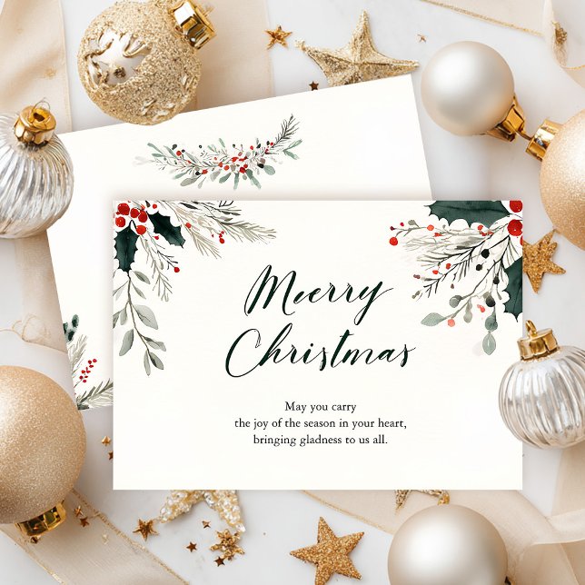 Convites Merry & Bright Christmas Greeting Card (Criador carregado)