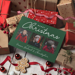 Convites MERRY CHRISTMAS Adicionar As Suas Fotografias