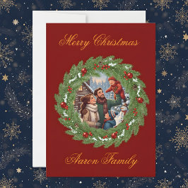 Convites Merry Christmas From Our Family to Yours! Photo Gr