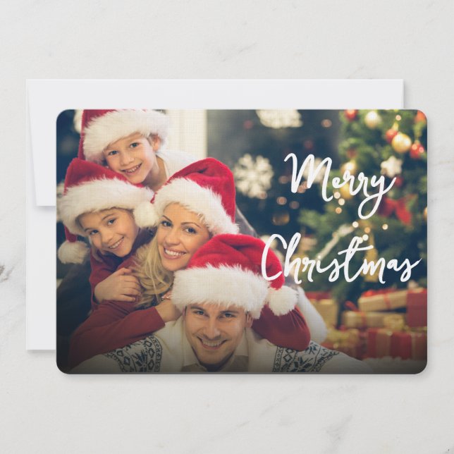Convites Merry Christmas Holiday Greeting Card Invitation (Frente)