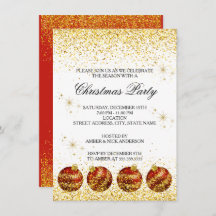 Merry Christmas Holiday Party Glitter