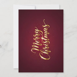 Convites "Merry Christmas" mit goldglänzender Schrift