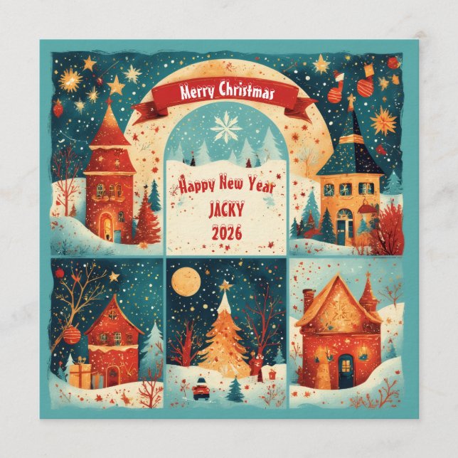 Convites Merry Christmas New Year 2026 (Frente)