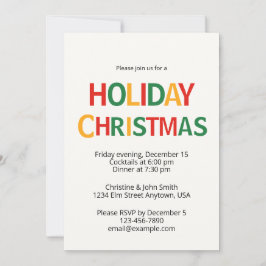 Convites Merry Christmas Party Invitation – Fun & Festive